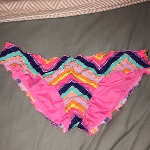 VICTORIAS SECRET RUFFLED SWIM BOTTOMS